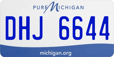 MI license plate DHJ6644
