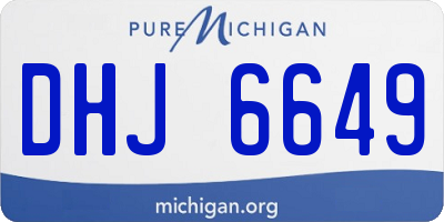 MI license plate DHJ6649