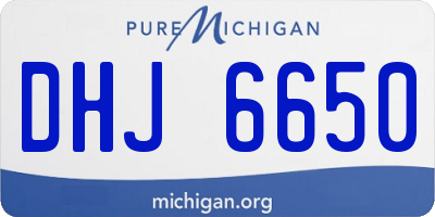 MI license plate DHJ6650