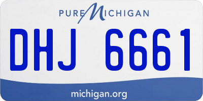 MI license plate DHJ6661
