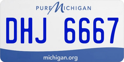 MI license plate DHJ6667