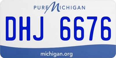 MI license plate DHJ6676