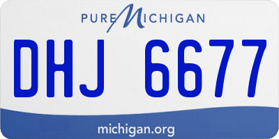 MI license plate DHJ6677