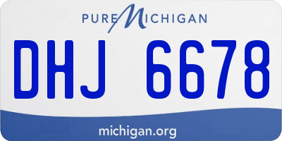 MI license plate DHJ6678