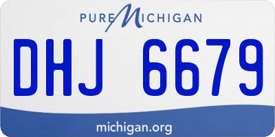 MI license plate DHJ6679