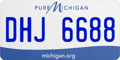 MI license plate DHJ6688