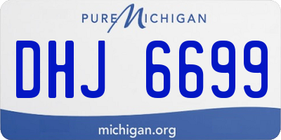 MI license plate DHJ6699
