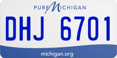 MI license plate DHJ6701