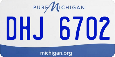 MI license plate DHJ6702