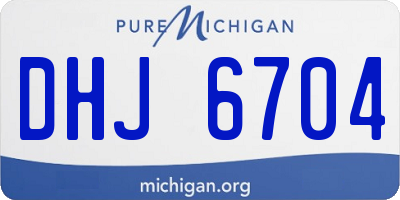 MI license plate DHJ6704