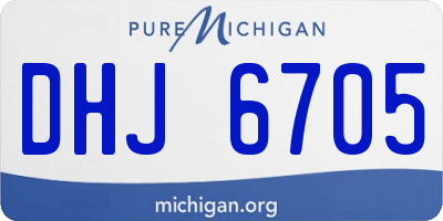 MI license plate DHJ6705