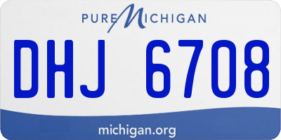 MI license plate DHJ6708