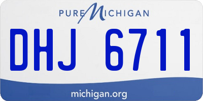 MI license plate DHJ6711