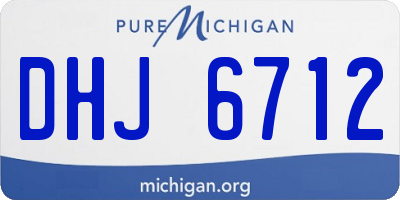 MI license plate DHJ6712