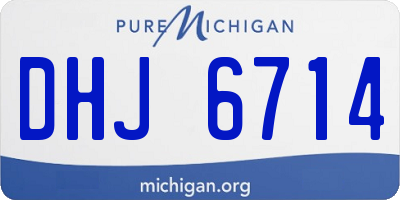 MI license plate DHJ6714