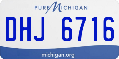 MI license plate DHJ6716