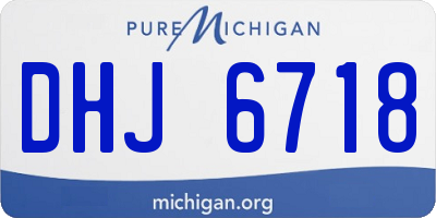 MI license plate DHJ6718