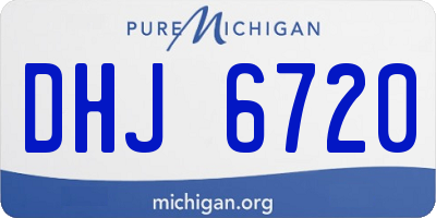 MI license plate DHJ6720