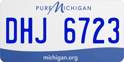 MI license plate DHJ6723