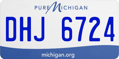 MI license plate DHJ6724