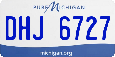 MI license plate DHJ6727