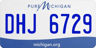 MI license plate DHJ6729