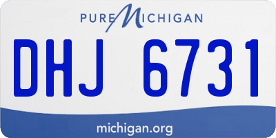 MI license plate DHJ6731