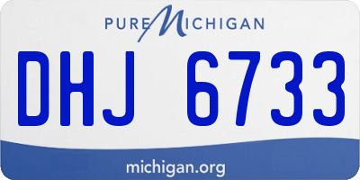 MI license plate DHJ6733