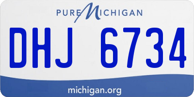 MI license plate DHJ6734