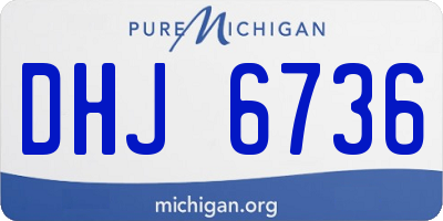 MI license plate DHJ6736