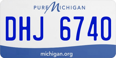 MI license plate DHJ6740