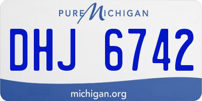MI license plate DHJ6742