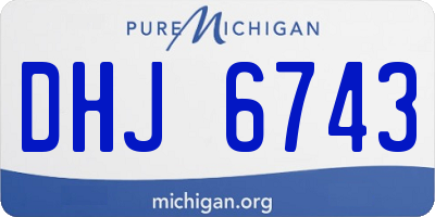 MI license plate DHJ6743