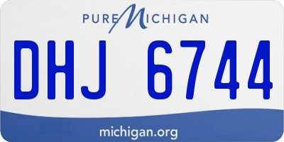 MI license plate DHJ6744