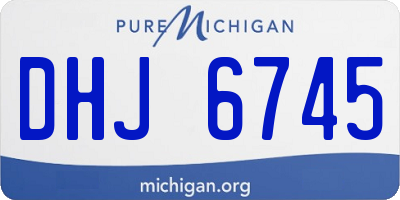 MI license plate DHJ6745