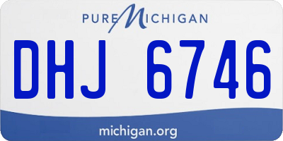 MI license plate DHJ6746
