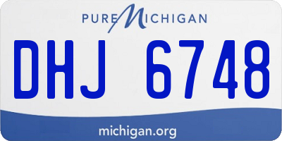 MI license plate DHJ6748