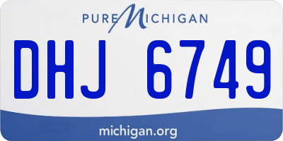 MI license plate DHJ6749