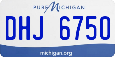 MI license plate DHJ6750