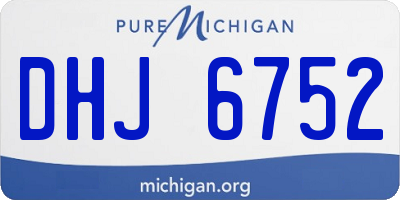 MI license plate DHJ6752