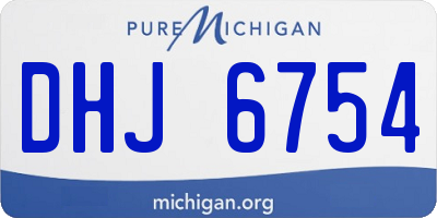 MI license plate DHJ6754