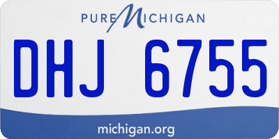 MI license plate DHJ6755