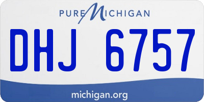 MI license plate DHJ6757