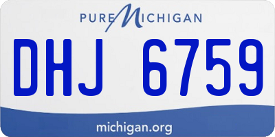 MI license plate DHJ6759