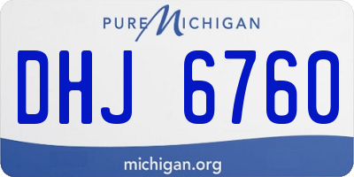 MI license plate DHJ6760