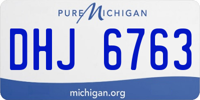 MI license plate DHJ6763