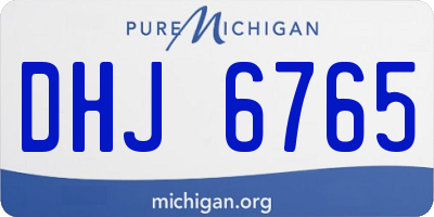 MI license plate DHJ6765