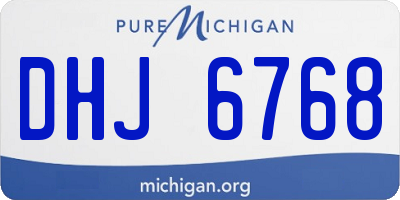 MI license plate DHJ6768