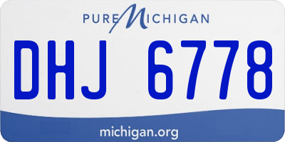 MI license plate DHJ6778