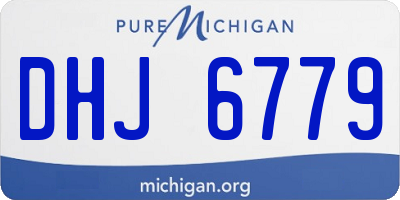 MI license plate DHJ6779